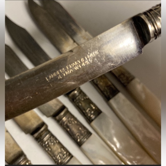 Landers Frary & Clark Aetna Works Fruit Knives 6” Set of 7 - Picture 7 of 11